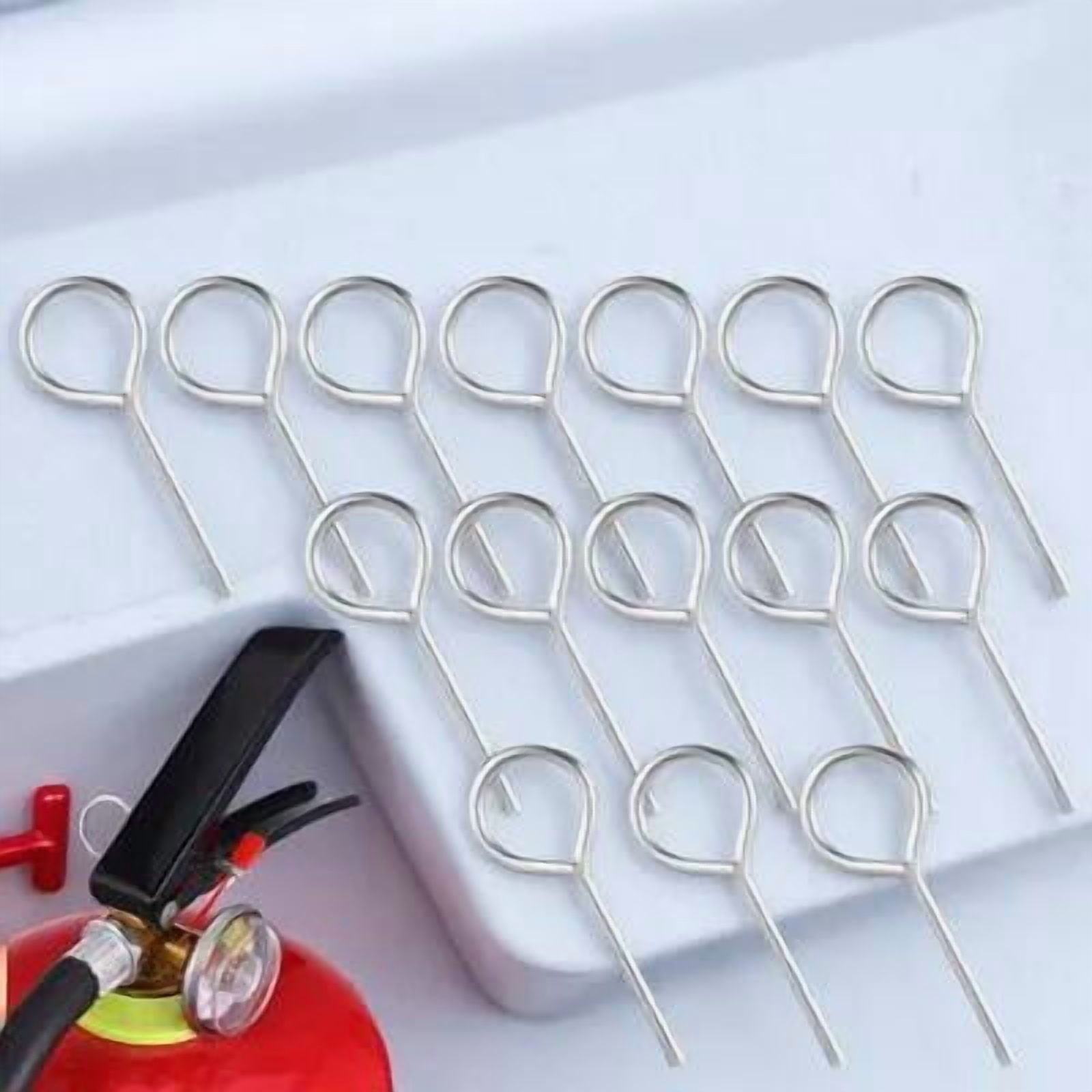 Luxshiny 15Sets Fire Extinguisher Pull Pins Metal Red Safety Locks for ...