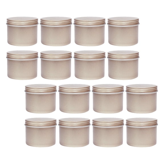 Luxshiny Set of 16 Aluminum Round Metal Storage Tins with Sealing Lids, Color, Perfect for Tea, Balm, and Small Items