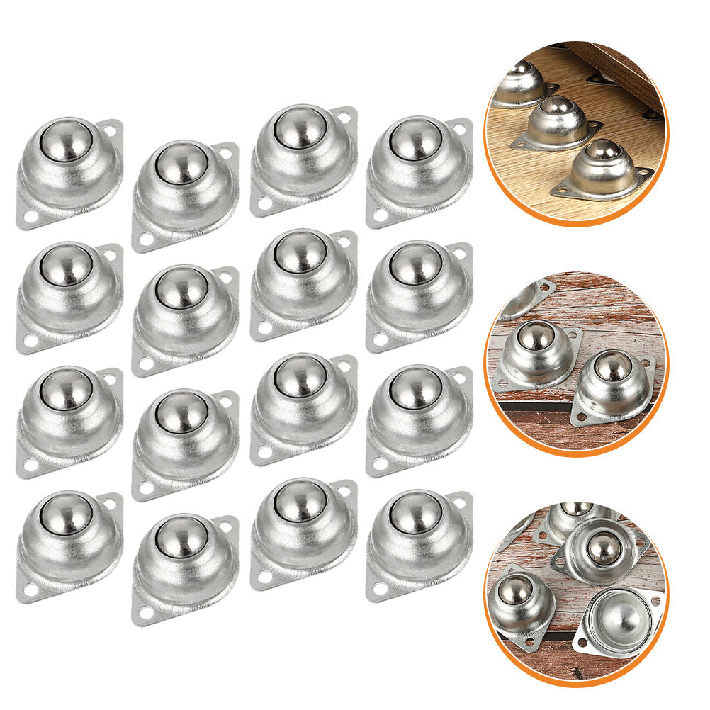 Luxshiny 16Pcs Ball Bearing Silver Bearing Capacity 360 Degree Rotation ...