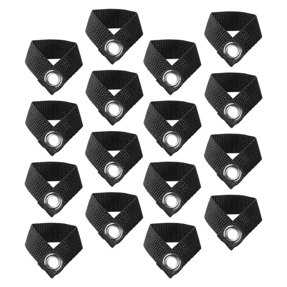 Luxshiny 16Pcs Black Stay Bar Fixator for Tent Poles and Canopy Durable Outdoor Camping Supply