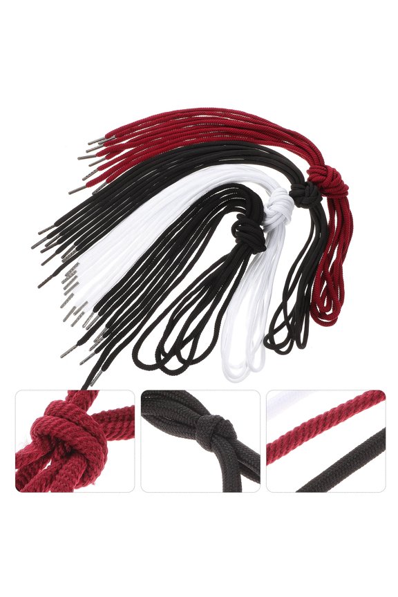 16Pcs Portable Hoodie String Rope Replacement with Metal Tips for Clothing and Pants Drawstrings