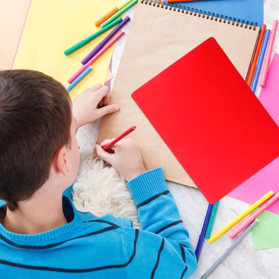 Luxshiny 18Pcs Assorted Color Plastic Clay Pad for Group Activities and Handwriting Practice