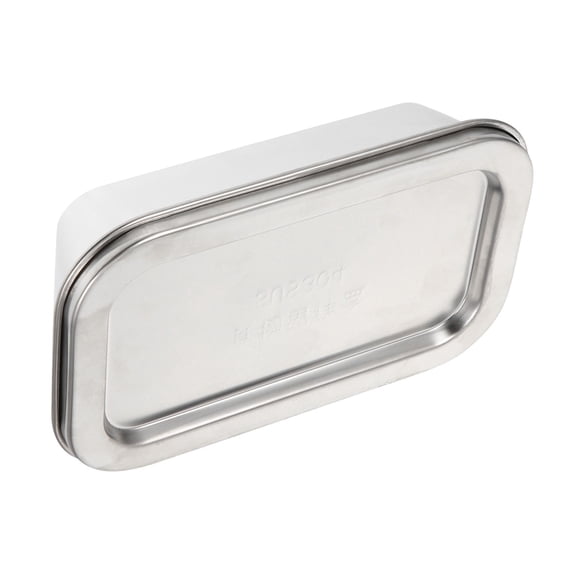 Luxshiny 1Pack Butter Box Silver 304 Stainless Steel Storage Container for Home