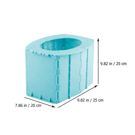 Luxshiny 1-Pack Children's Portable Folding Toilet with Potty Training Features for Camping and Travel Use