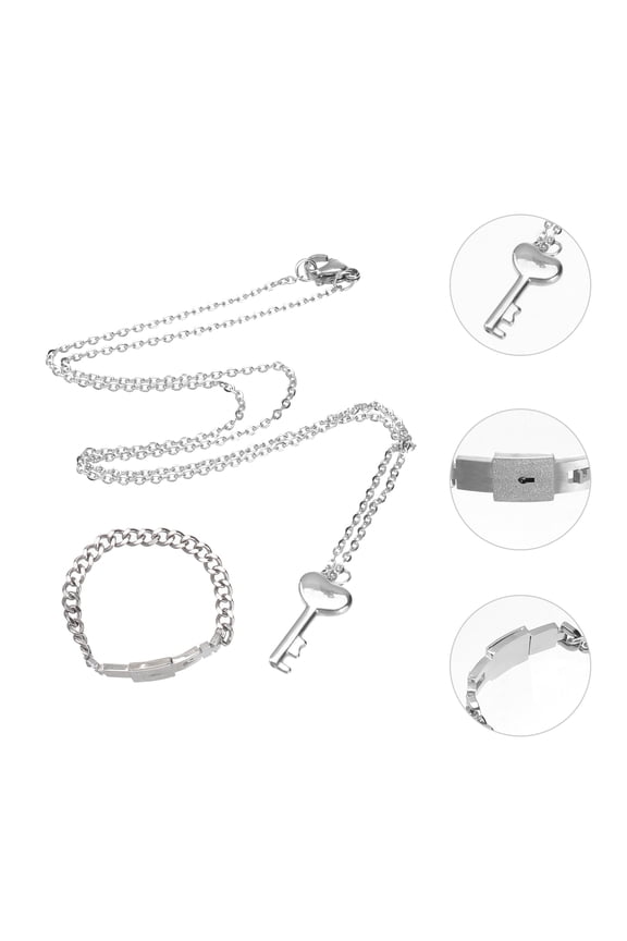 1Pack Concentric Lock Bracelet with Stylish Design in Titanium Steel for Jewelry