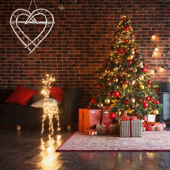 Luxshiny 1Pack Garland Home Decoration Dark Grey Rattan Wreaths for Crafting 10.2*9.9in