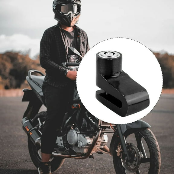 Luxshiny 1Pack Heavy Duty Bike Lock with Motorcycle Disc Brake Lock for Daily Use Black
