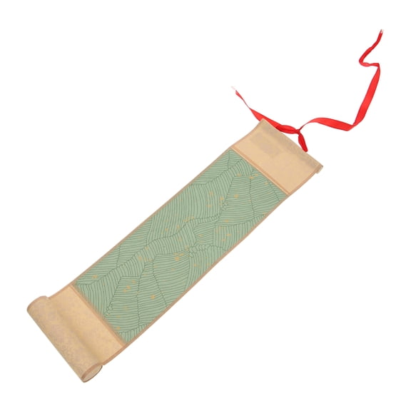 Luxshiny Vintage Calligraphy Scroll Light Green Silk and Rice Paper for Art Creation