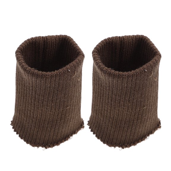 Luxshiny 1Pair Coffee Knit Cuff Sleeve for Jacket Stretch Ribbed Tubular Knit Cuff Replacement with Padded Design