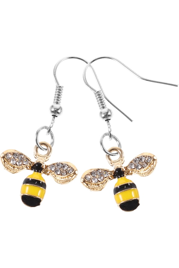 Trendy Earrings For Women Bee Shaped Earrings Multi Alloy 1 Pair