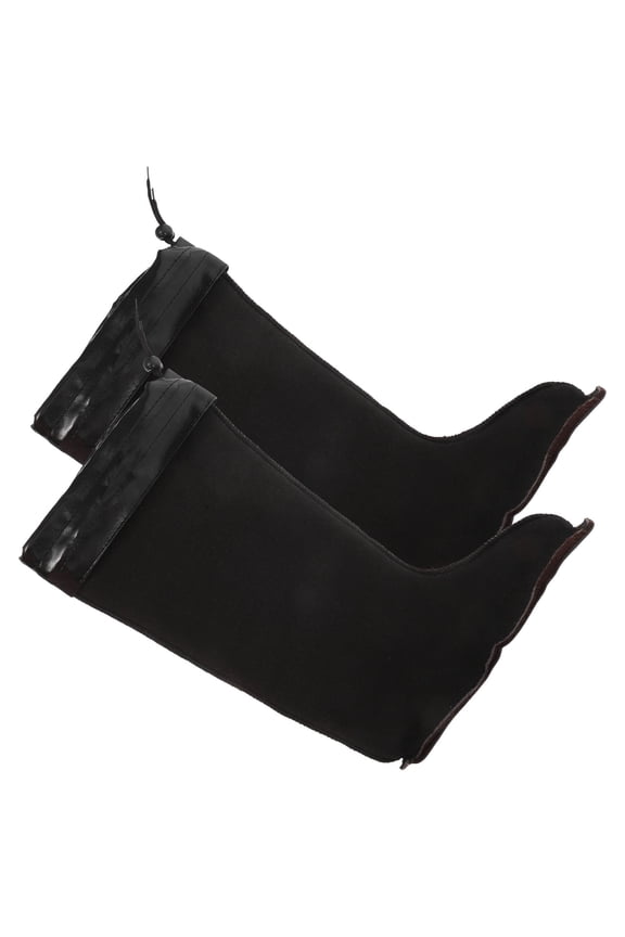 1Pair Detachable Boot Liner for Men Warm Insulated Black Cloth Inner Wearing Boots