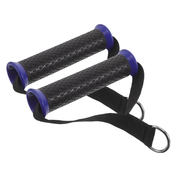 Luxshiny 1Pair Fitness Cable Attachment Triangle Handle Heavy Duty Antislip Grip for Strength Training