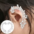 thumbnail image 1 of Luxshiny 1 Pair Leaf Design Ear Clips Non-Piercing Earrings Lightweight Fashion Accessories, 1 of 4