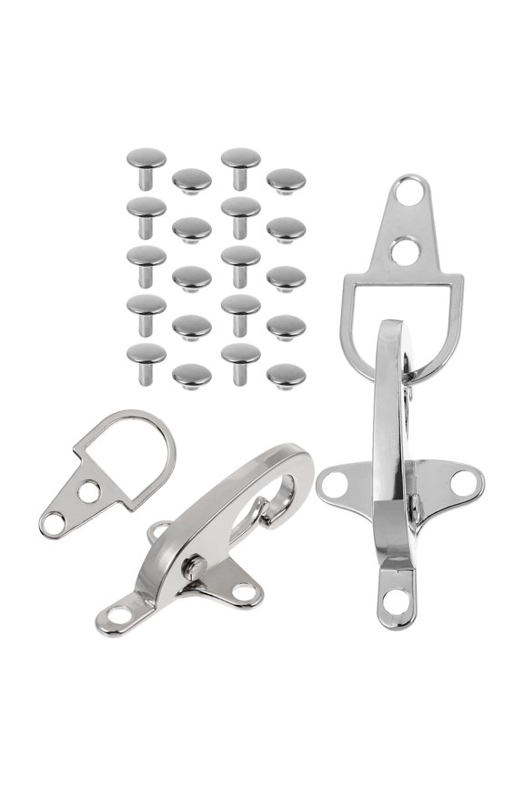 1Pair Metal Waist Belt Buckles Decorative Buckles for Down Jacket and Windbreaker