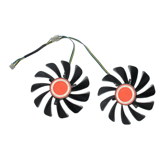 Luxshiny 1Pair Black GPU Fan Replacement Cooling Fan for Graphic Card Computer Accessory