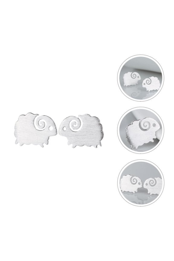 1Pair Simple Animal Ear Studs Fashionable Durable Copper Material