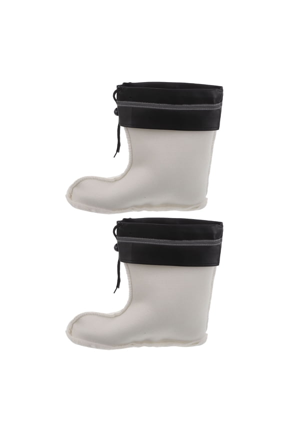 1Pair Thick Warm Boot Liner Socks for Rain Boots White Plush Fleece Snowboarding Liners