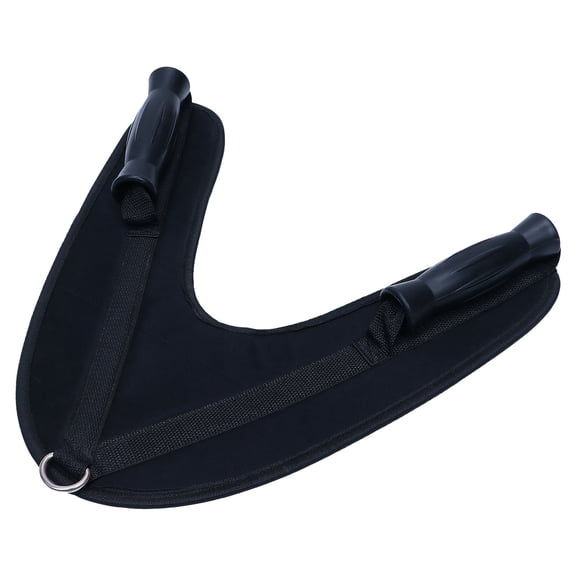 Luxshiny Ab Fitness Strap Durable PVC Nylon Black for Abdominal Workouts