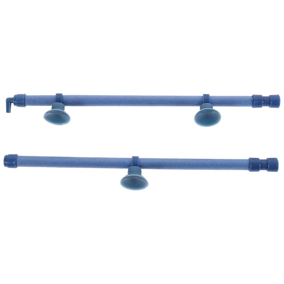 Luxshiny 1Pc Air Stone Bubble Bar Blue for Fish Tank with Strong Suction Cups and Connector