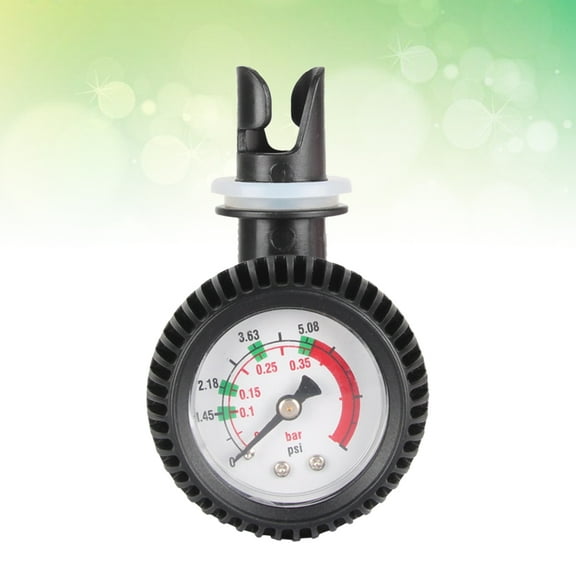 Luxshiny 1Pc Air Thermometer Air Pump Gauge for Inflatable River Raft Black Practical Use