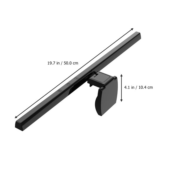 Luxshiny 1Pc LED Computer Screen Pendant Lamp with Asymmetric Light for Home Use Black