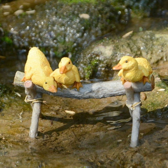 Luxshiny 1Pc Artificial Decoration Resin Craft Simulated Duck Model for Room and Desk Use