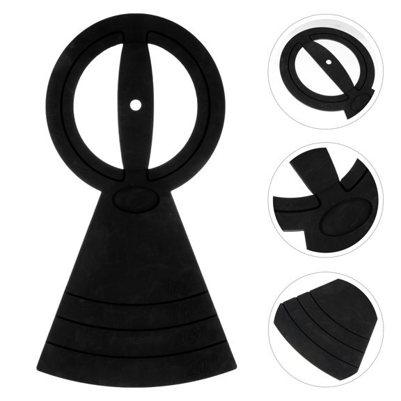Luxshiny 1Pc Black Drum Mute Pad Quiet Practice Cushion with DIY Cut for Cymbals and Hi-Hat