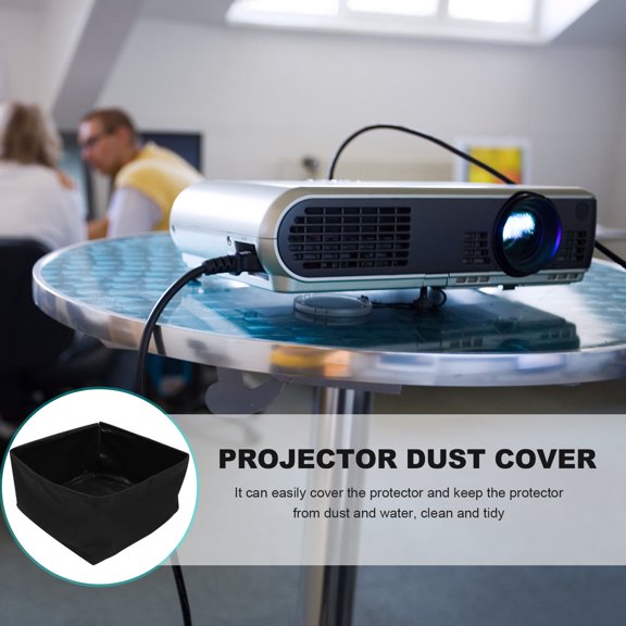 Luxshiny 1Pc Black Oxford Cloth Projector Cover Waterproof Dust Proof Protective Machine Cover