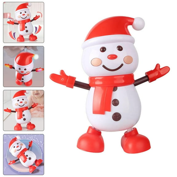 Luxshiny 1Pc Adorable Electric Snowman Robot for Christmas Home Display