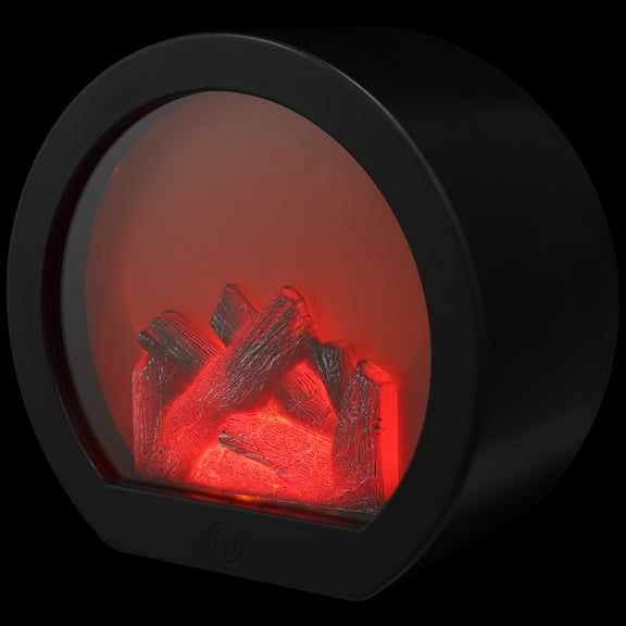 Luxshiny 1Pc Simulation Fireplace LED Lamp Retro Decorative Desktop Night Light for Party Celebration Home