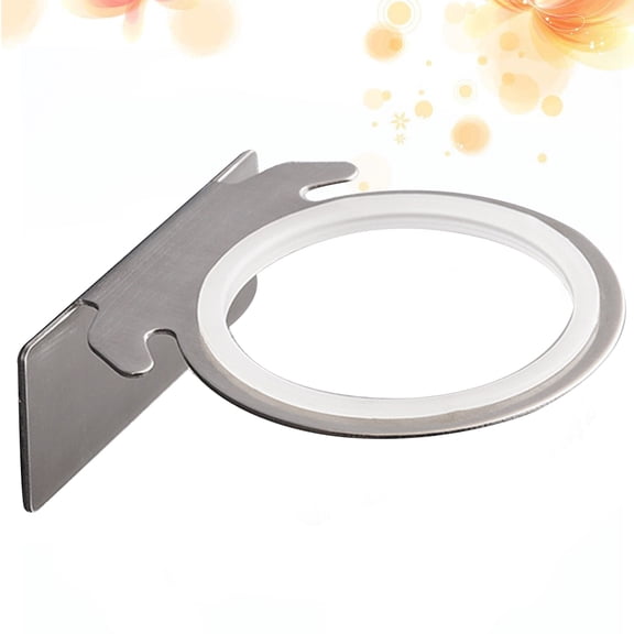 Luxshiny 1Pc Durable Hair Dryer Holder Wall Mounted Grey Aluminum for Washroom Make Up Room