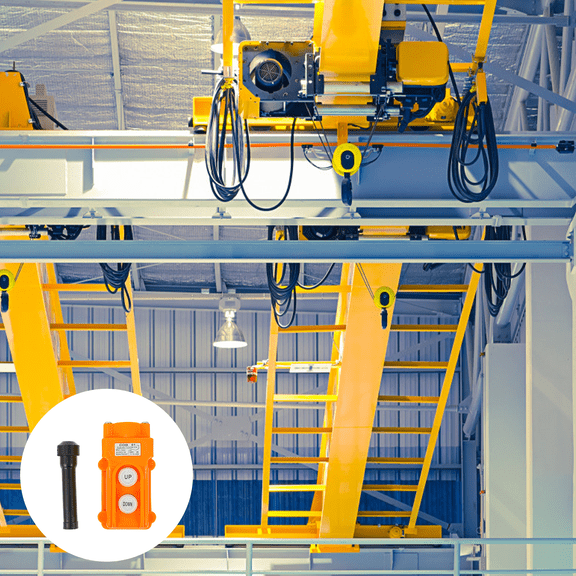 Luxshiny Orange ABS Crane Lifter Button Controller, Professional Control for Industrial Use