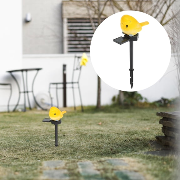 Luxshiny 1Pc Garden Yard Lamp Solar-powered Light Decorative Light Multi Resin Waterproof Ground Inserting Style