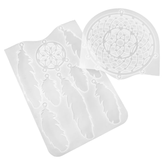 Luxshiny White Resin Casting Mold for Dream Catcher and Hanging Ornament Making, 1 Piece Craft Mold