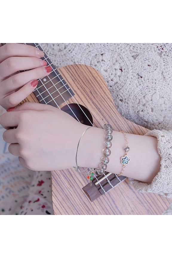 1Pc Festival Wrist Jewelry Alloy Bracelet with Snowflakes Elk Tree Pendants for Seasonal Look