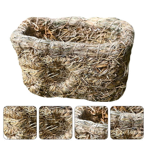 Luxshiny Small Animal Nesting Bed in Light Yellow for Indoor Pets, Cozy Cat and Small Pet Nest, 1 Pack