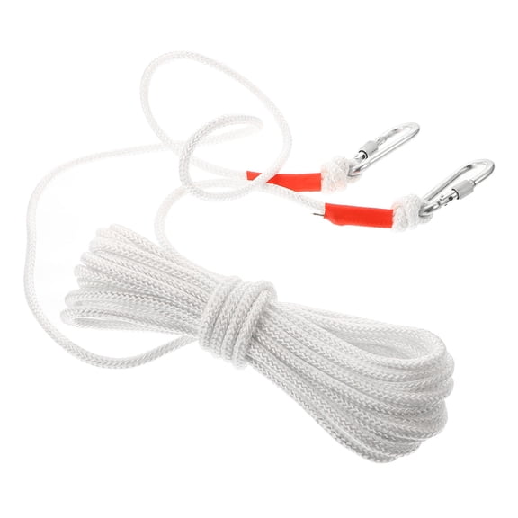 Luxshiny 1Pc Household Air-Drying Rope White Steel Wire Core Braided Hanging Rope for Clothes Towels Quilts