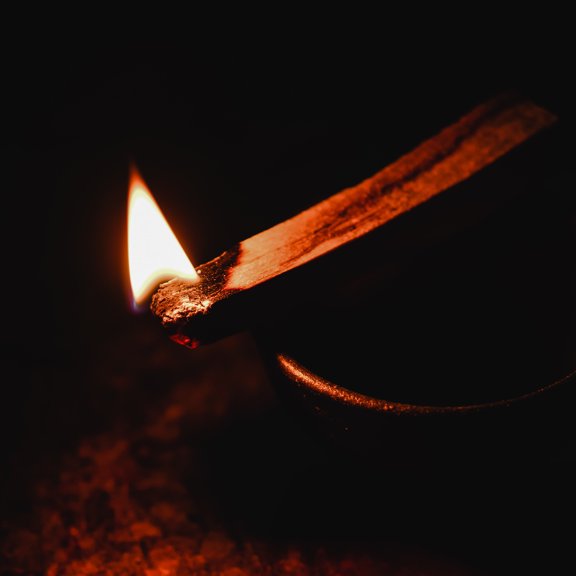 Luxshiny 1Pc Khaki Wood Smudging Stick for Home Purification and Meditation Rituals