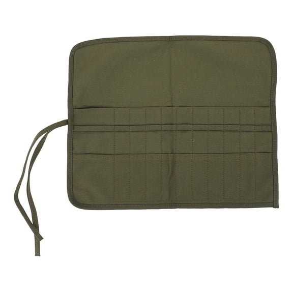 Luxshiny 1Pc Lightweight Roll Up Canvas Pen Storage Bag with Easy Inserted Pen Design