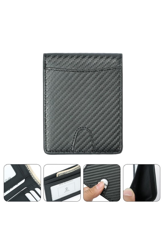 Men's Wallet Portable Black Purse with Multifunction Storage - Compact and Design