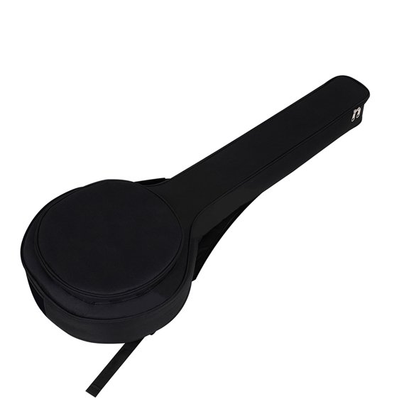 Luxshiny 1Pc Musical Instrument Storage Pouch Black Banjo Case with Comfortable Adjustable Strap
