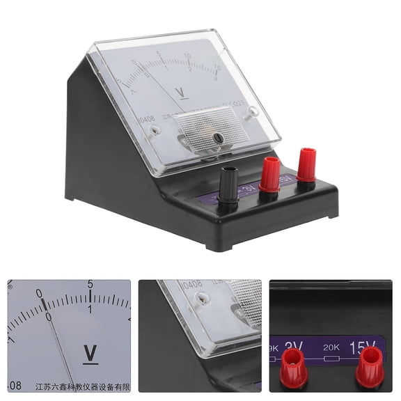 Luxshiny 1Pc Physics Experimental Voltmeter Science Teaching Instrument with Assorted Colors