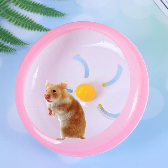 Luxshiny 1Pc Pink Pet Exercise Wheel with Silent Structure for Small Animal Cage Mount