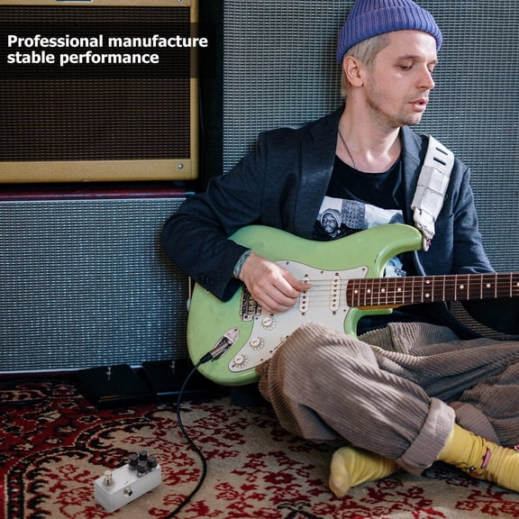 Luxshiny Plated Guitar Effector Compact and Design Essential Guitar Accessory for Music Players