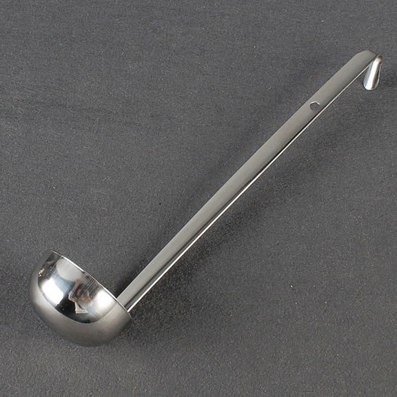 Luxshiny 1Pc Plated Silver Stainless Steel Ounce Measuring Spoon with Convenient Pouring Hook