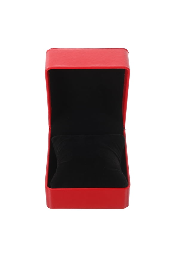 1Pc Red Watch Case PU Single Watch Box Durable for Storage and Display