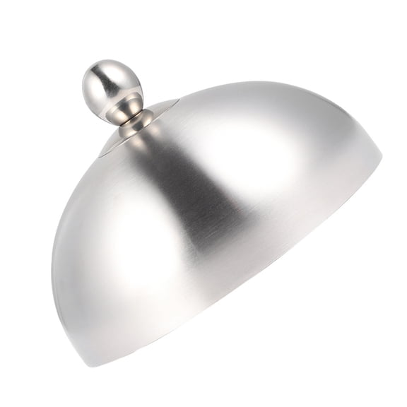 Luxshiny 1Pc Household Stainless Steel Food Cover Oilproof Protective Dish Lid