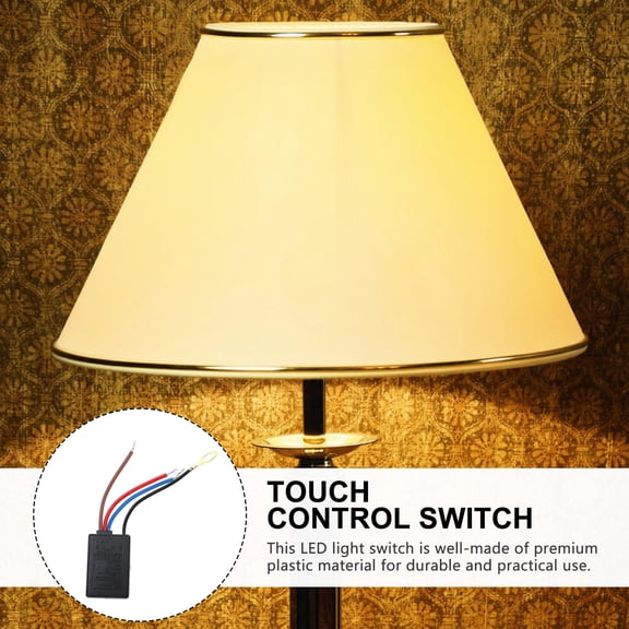 Luxshiny 1Pc Home Use Black Lamp Dimmer with Touch Control