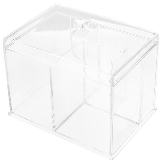 Luxshiny 1Pc Transparent Desktop Lipstick Container Acrylic Cosmetics Organizer Storage Box