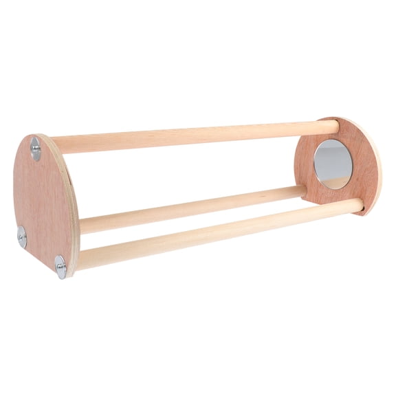 Luxshiny 1Pc Wooden Chicken Perch Rack Brown Smooth Surface Suitable for Pet Birds and Parrots